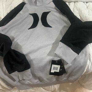 Hurley Black and Gray Kids Hoodie